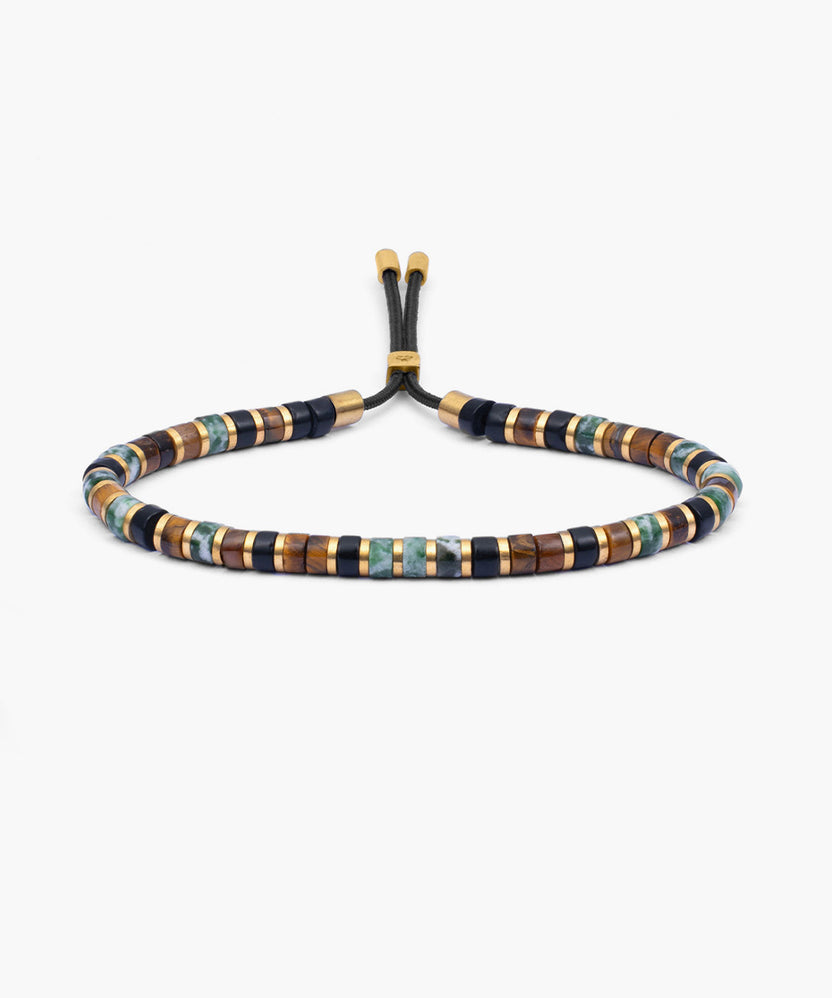 Pig and Hen Brontide 4mm Bracelet in Nagoya/Gold