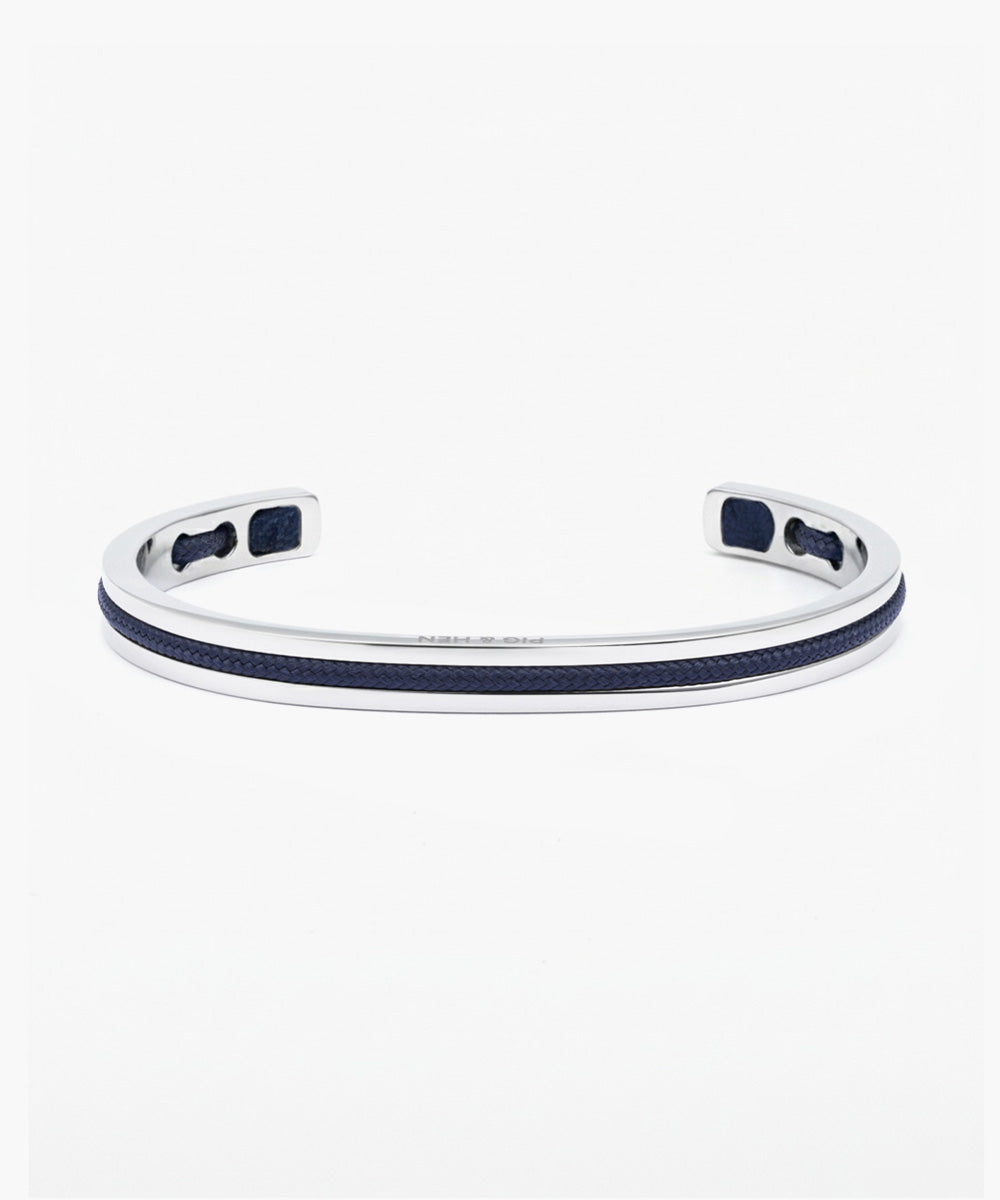 Pig & Hen Navarch 6 Bracelet in Navy/Silver
