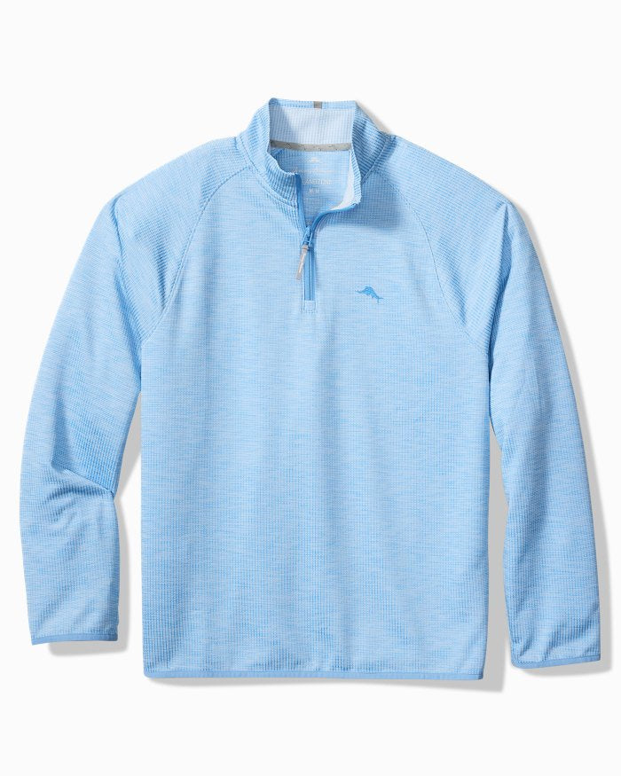 Tommy Bahama Palm Pro Half Zip in Blue Expanse
