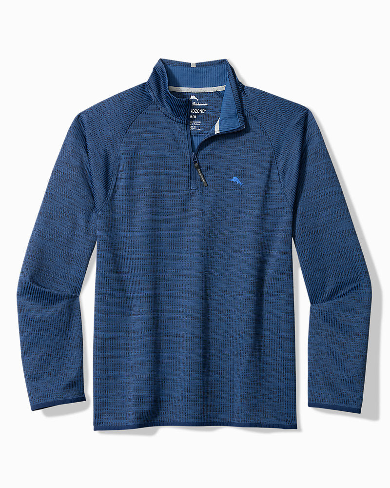 Tommy Bahama Palm Pro Half Zip in Maritime
