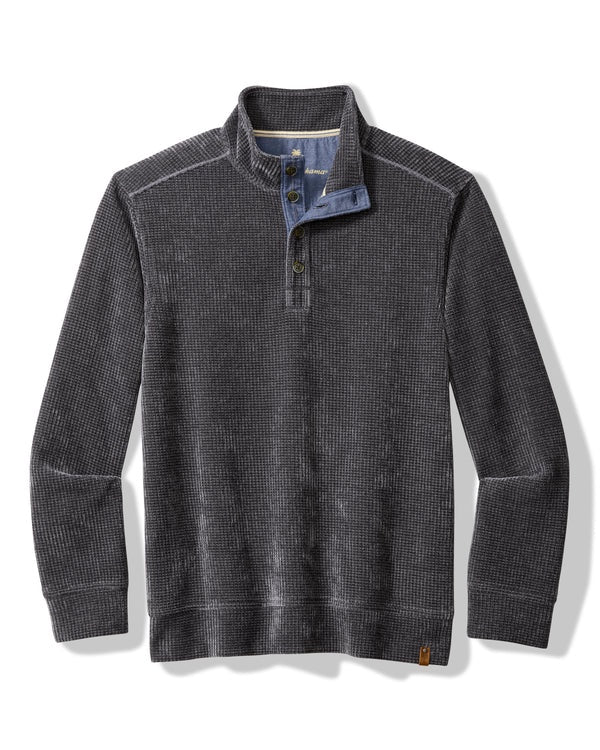 Tommy Bahama Mount Vista Button Mock in Turbulence