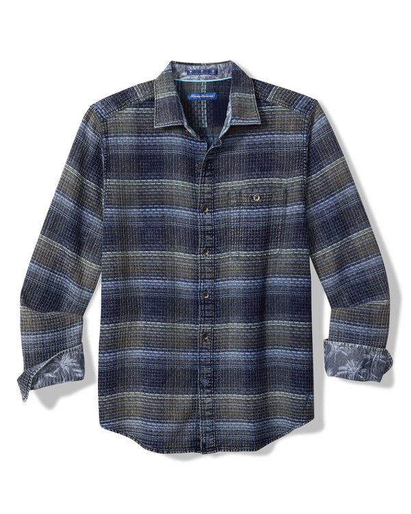 Tommy Bahama Cantera Plaid Sportshirt in Winchester Green