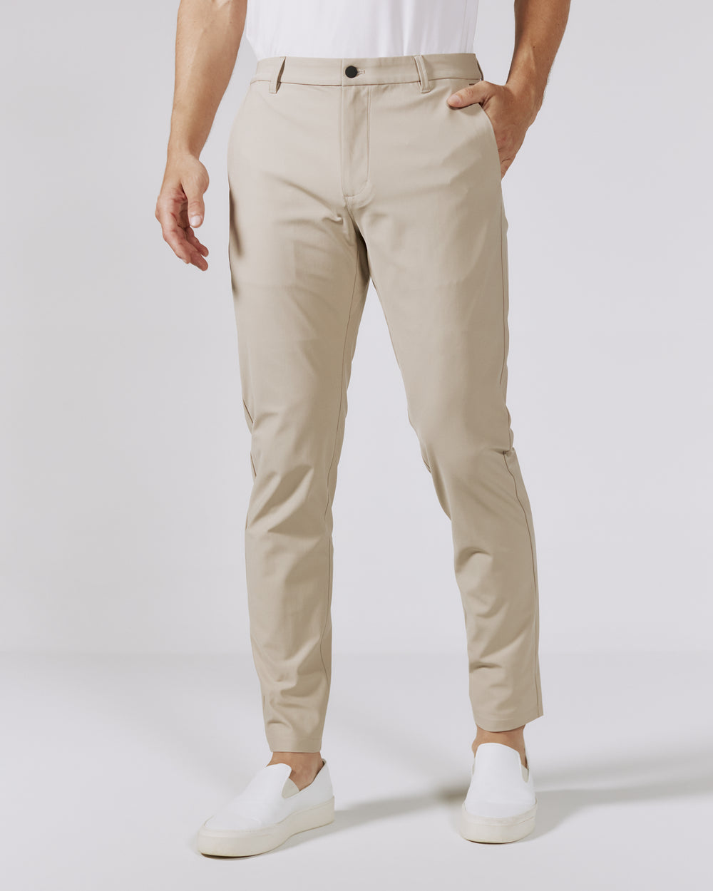 7 Diamonds Infinity Athletic Fit Chino Pant in Khaki