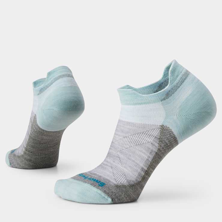 Womens Smartwool Bike Zero Cushion Low Ankle Sock in Frosty Green
