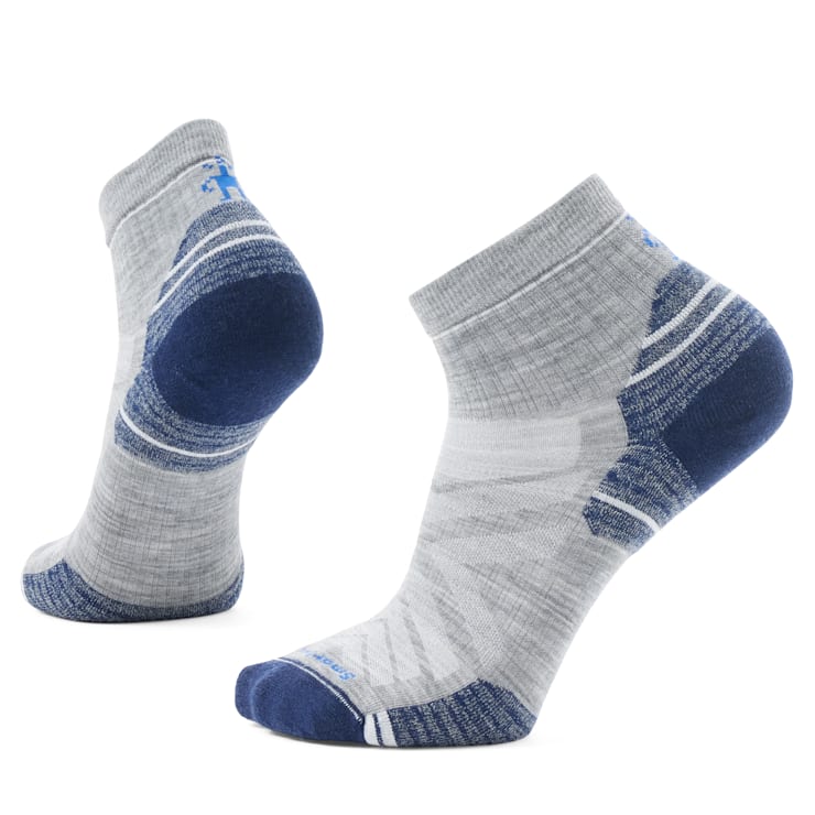 Smartwool Mens Hike Targeted Cushion Ankle Socks in Light Grey