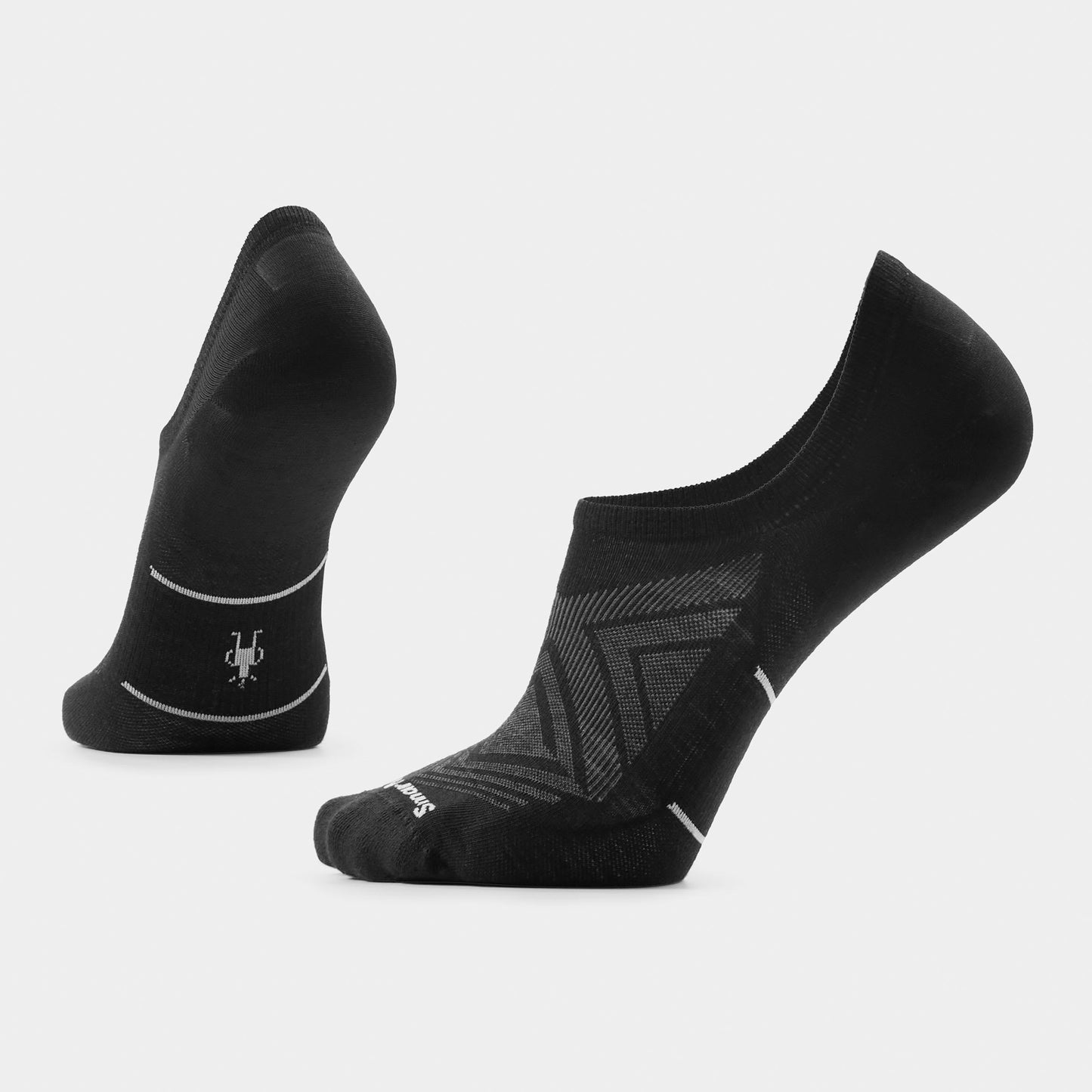 Smartwool Mens Run Zero Cushion No Show Socks in Black