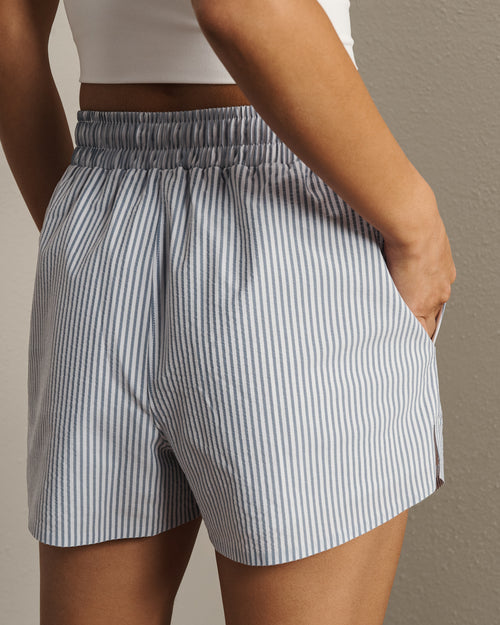 Womens Rhone Saltair Lined Short in Washed Navy Stripe