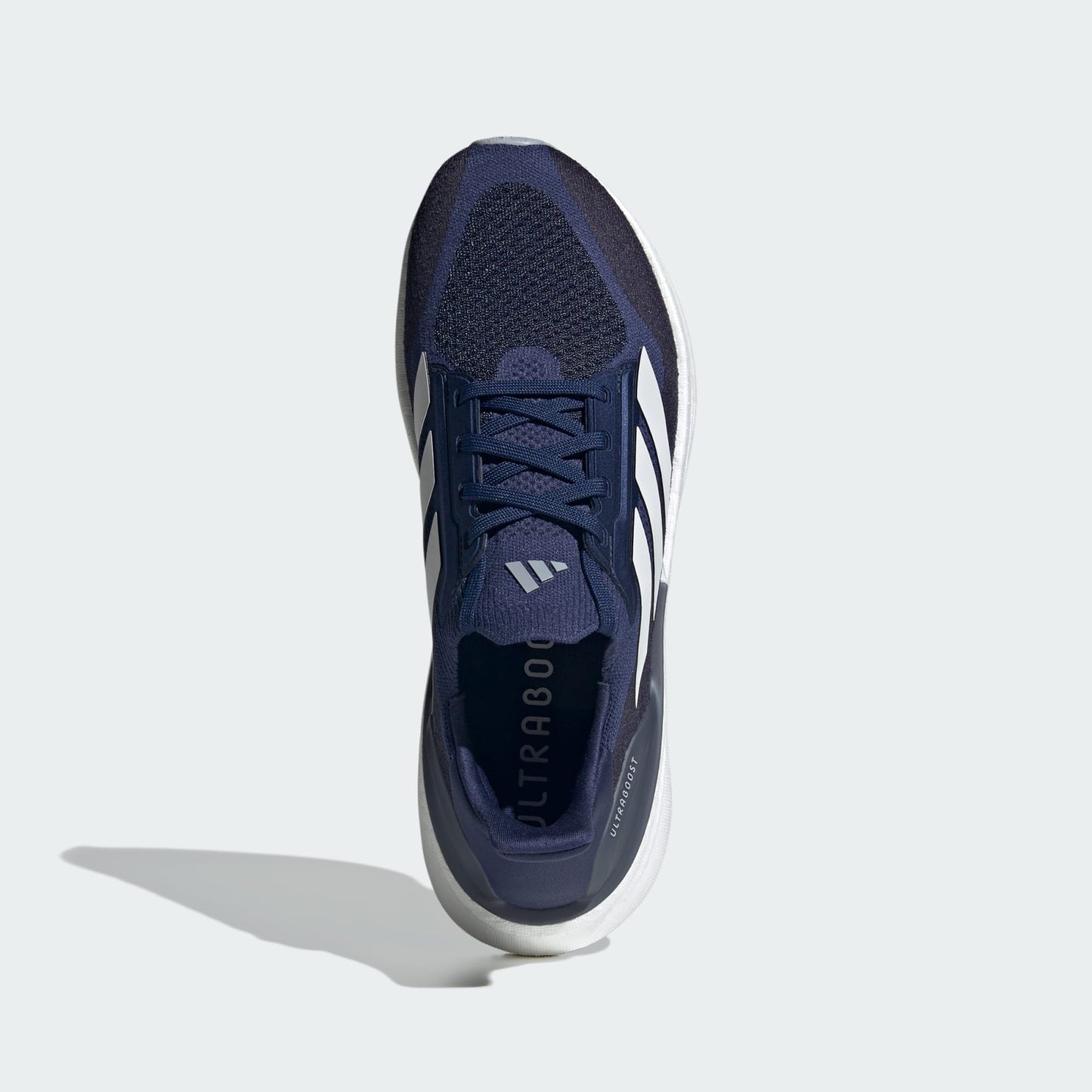 Adidas Mens Ultraboost 5X Running Shoe in Dark Blue/Cloud White/Halo Silver