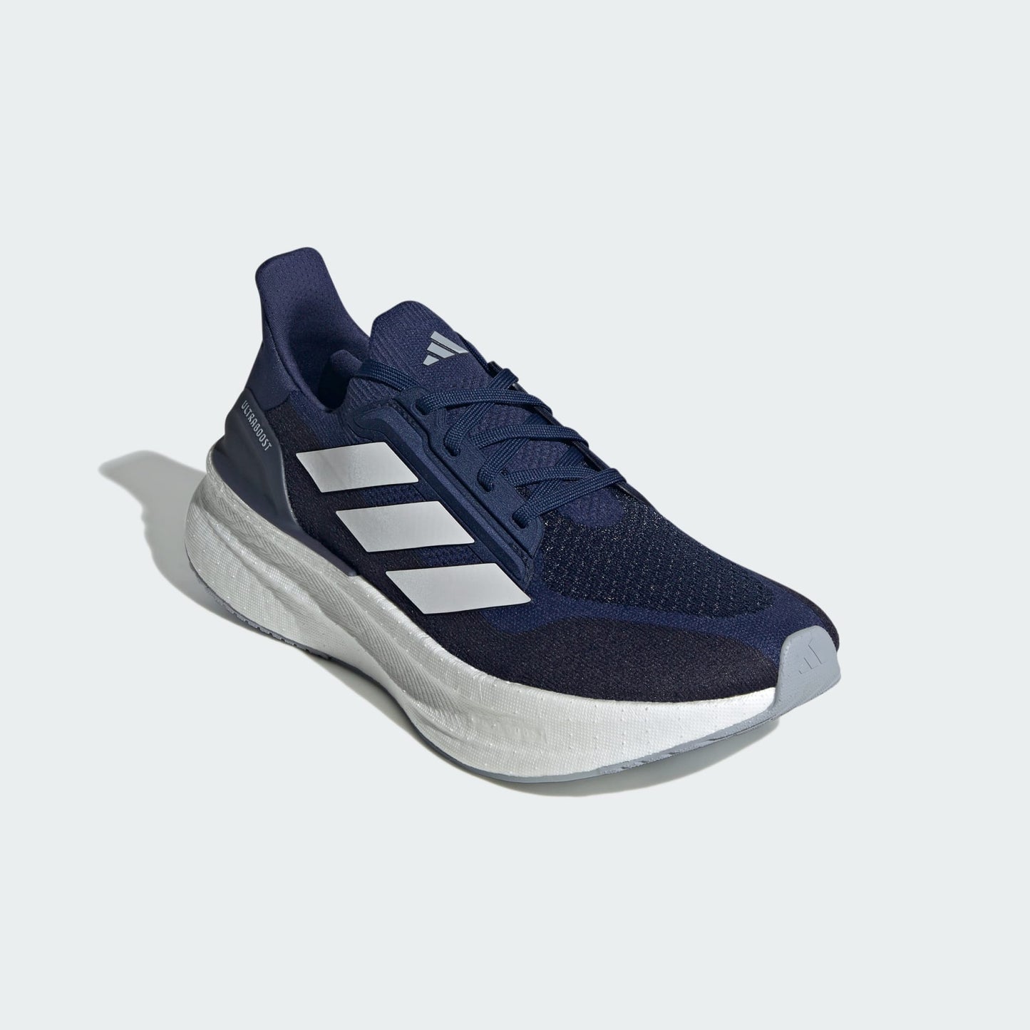 Adidas Mens Ultraboost 5X Running Shoe in Dark Blue/Cloud White/Halo Silver