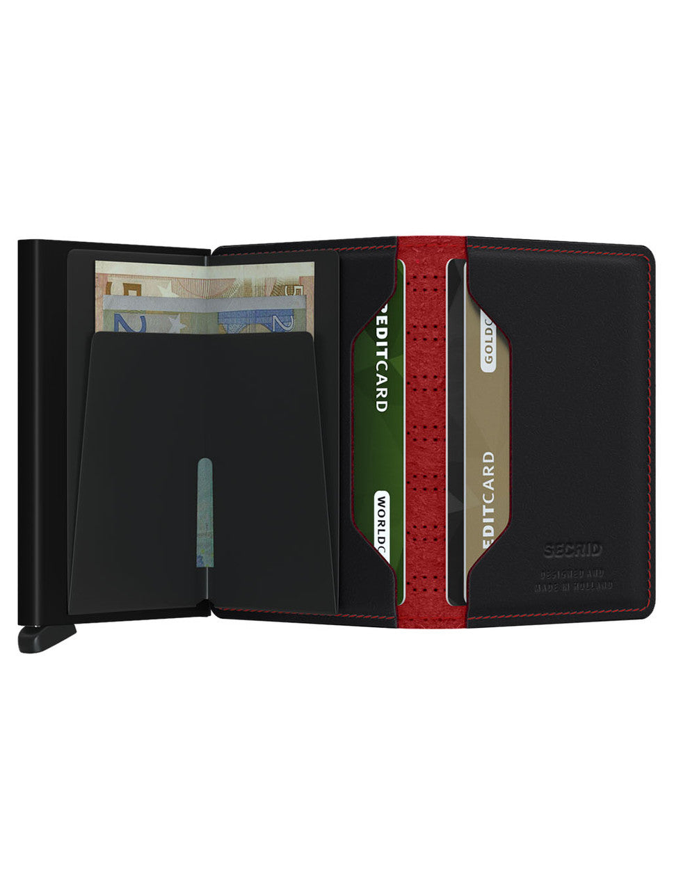 Secrid Fuel Slimwallet in Black/Red