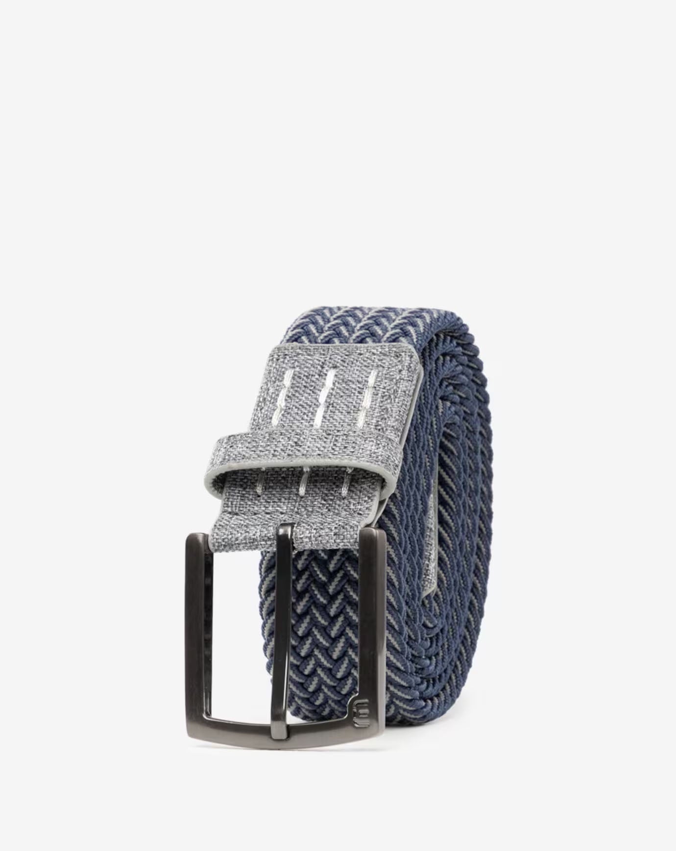 Travis Mathew Cheers 2.0 Stretch Woven Belt in Dark Blue/Dark Grey