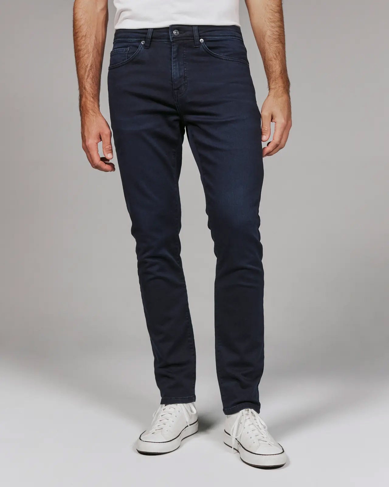 7 Diamonds Mens Generation Straight Fit Denim in Dark Ocean
