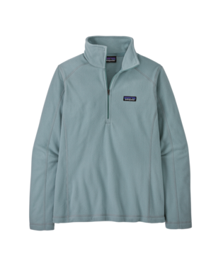 Womens Patagonia Micro D Quarter Zip in Thermal Blue