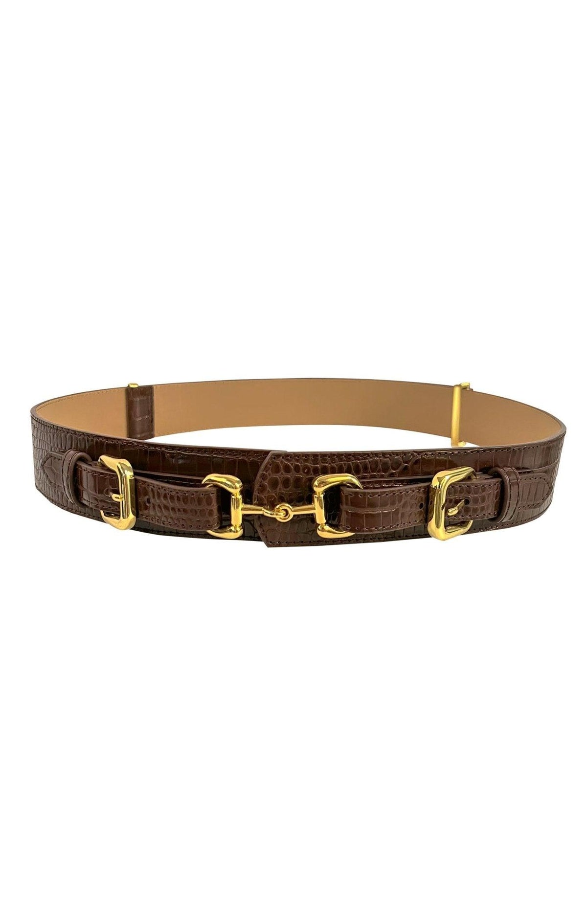 Womens Gretchen Scott Double Trouble Belt in Brown