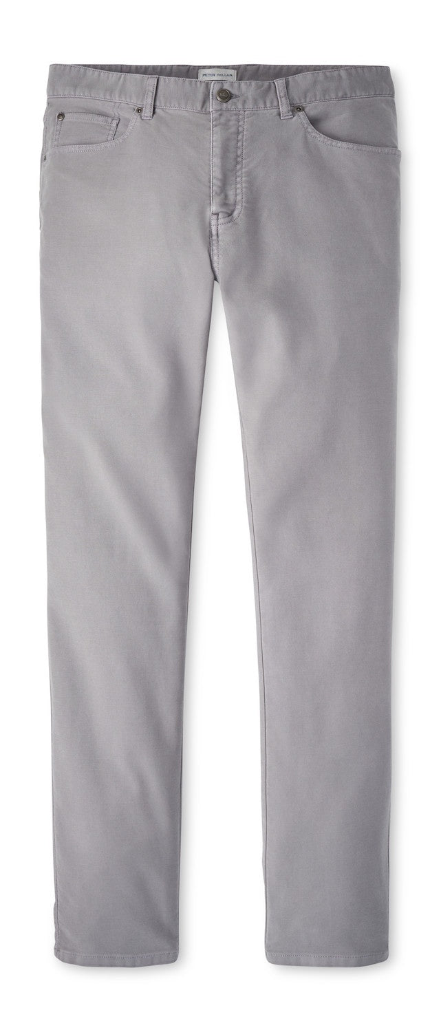 Peter Millar Ridgeline Five-Pocket Pant in Gale Grey