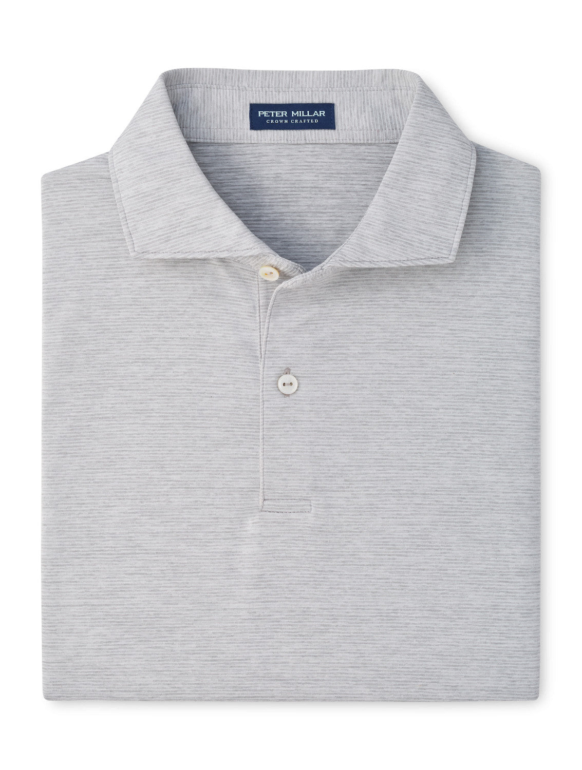 Peter Millar Treble Performance Jersey Polo in Gale Grey