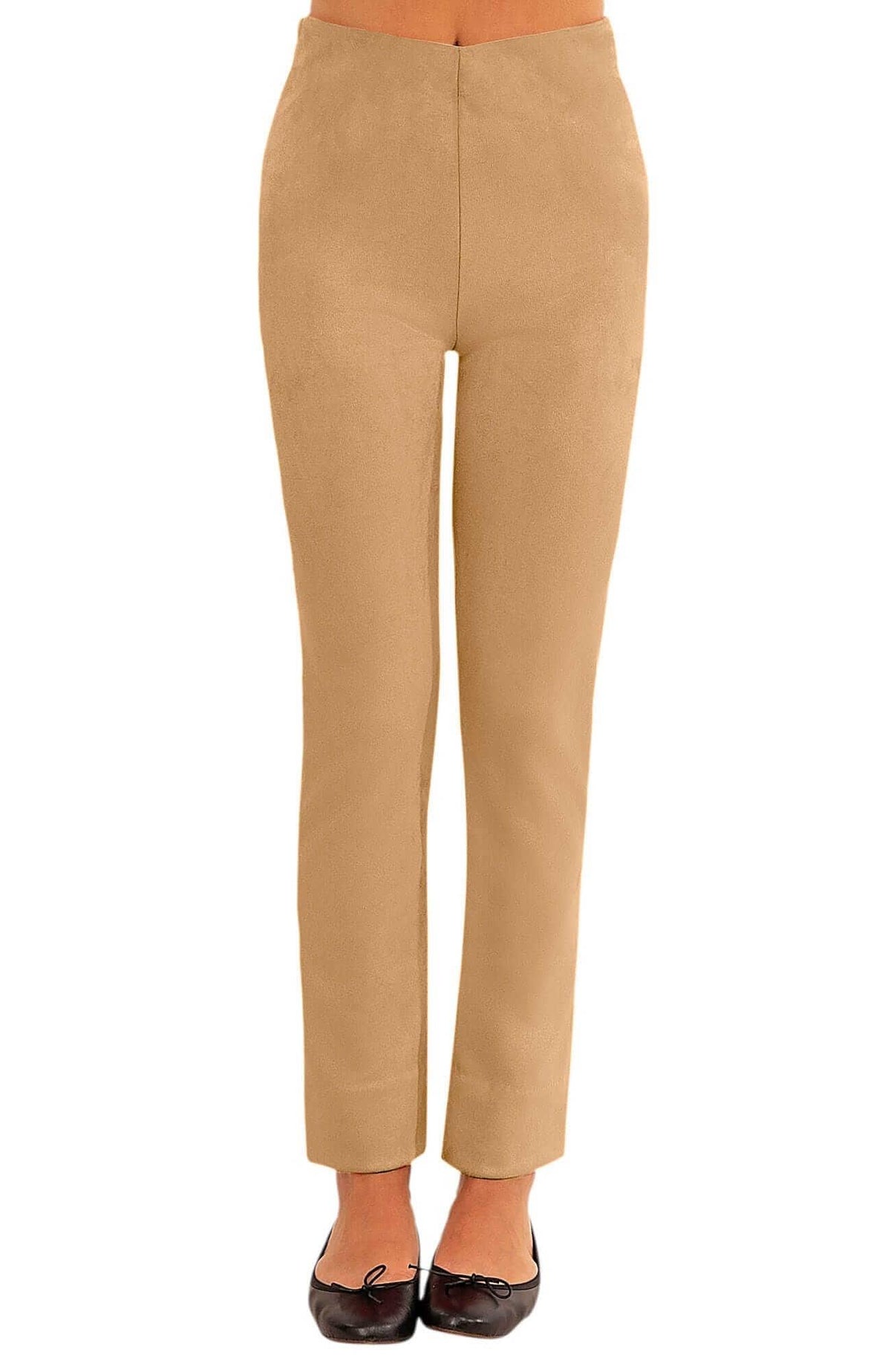 Womens Gretchen Scott Gripe Less Pull on Pant in Beige
