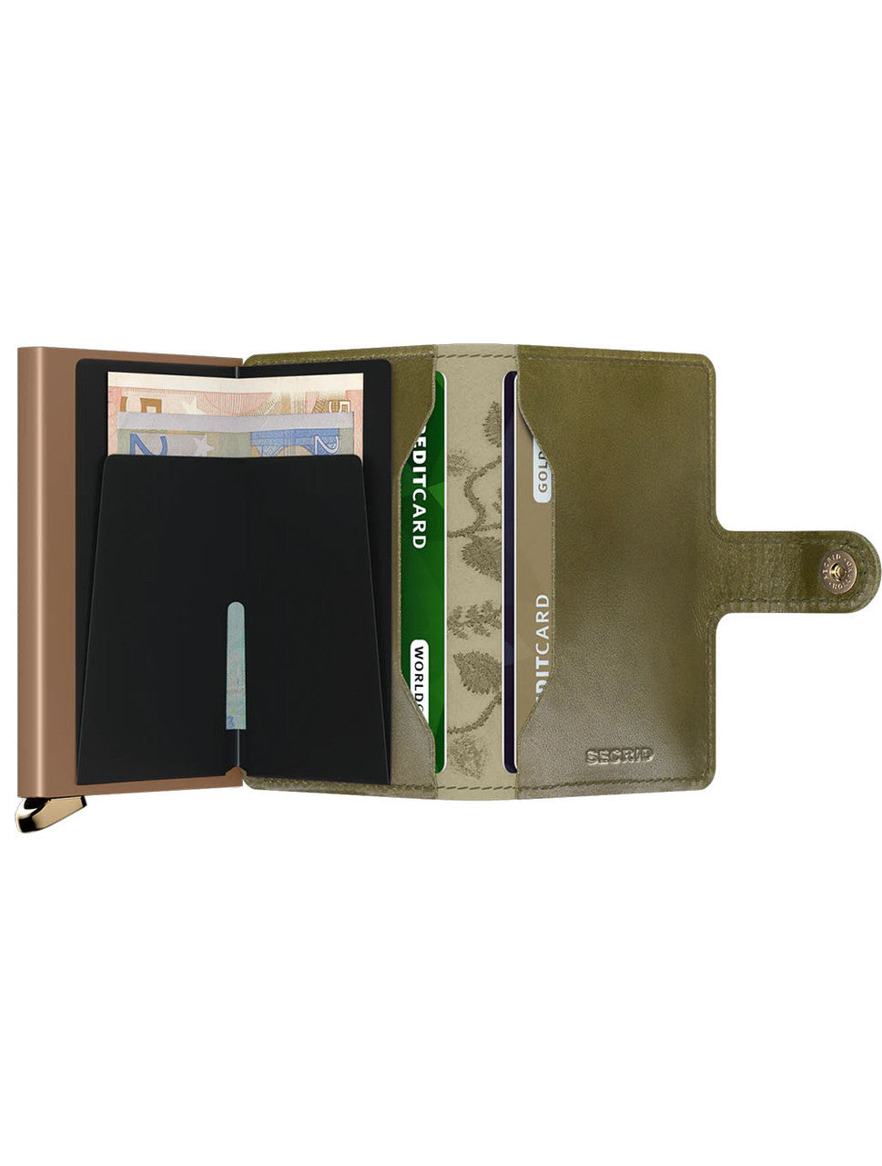 Secrid Premium Miniwallet in Stitch Floral Olive