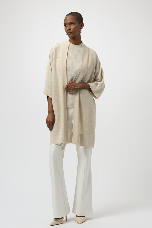 Womens Joseph Ribkoff Kimono Sleeve in Birch/Silver