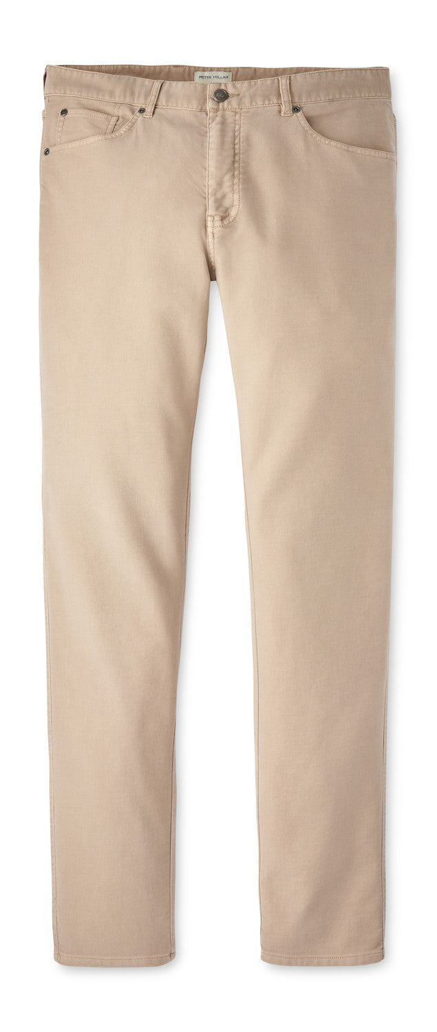 Peter Millar Ridgeline Five-Pocket Pant in Khaki