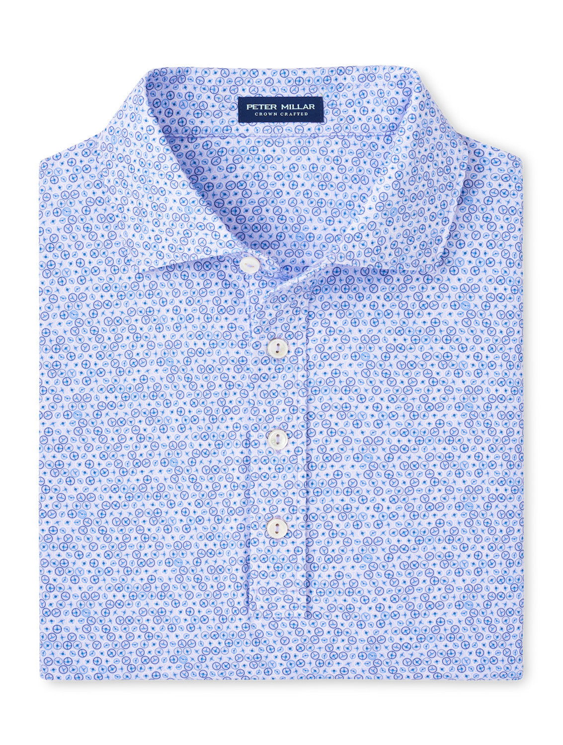 Peter Millar Avenue Performance Jersey Polo in Lavender Moon