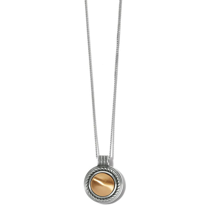 Womens Brighton Ferrara Monete Pendant Necklace Two Tone