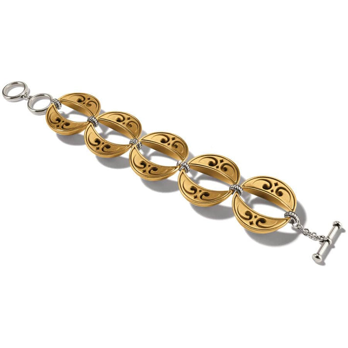 Womens Brighton Mystic Moon Link Bracelet in Gold