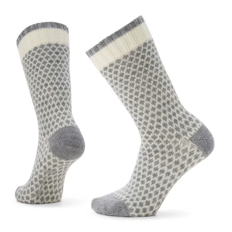 Smartwool Mens Everyday Popcorn Polka Dot Crew Socks in Natural