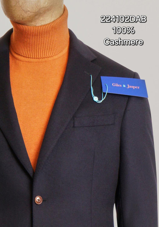 Giles and Jasper Cashmere Sportcoat in Dark Navy