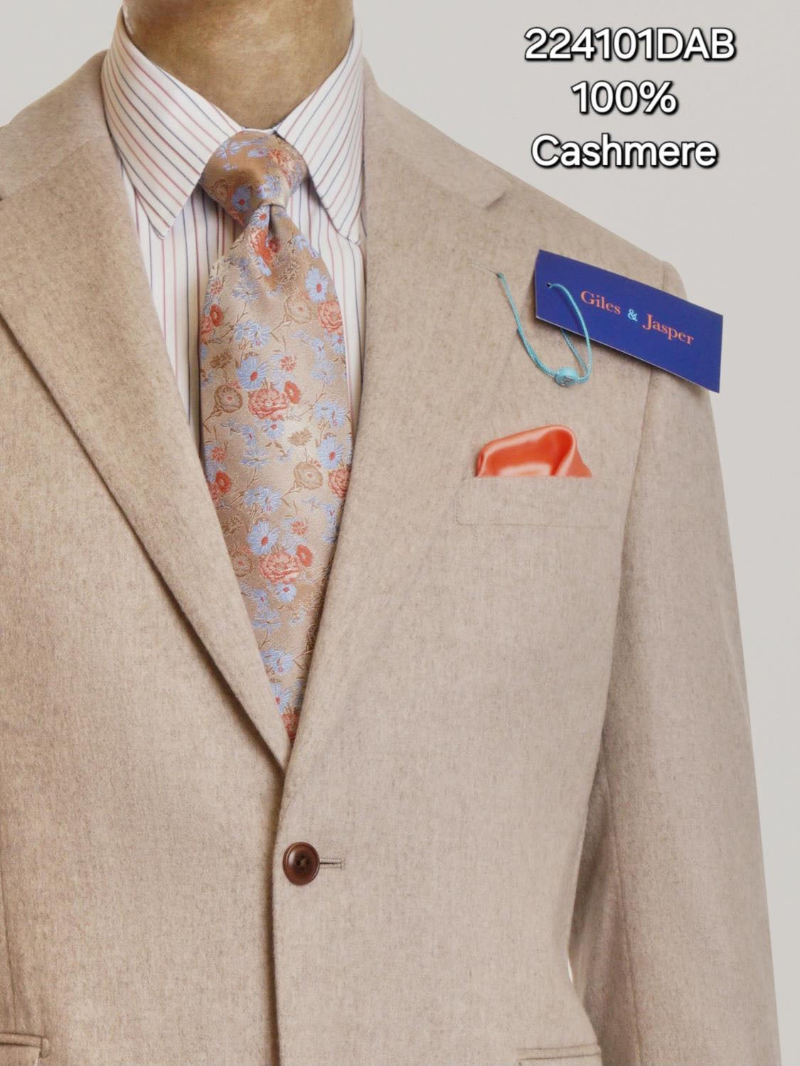 Giles and Jasper Cashmere Sportcoat in Oatmeal
