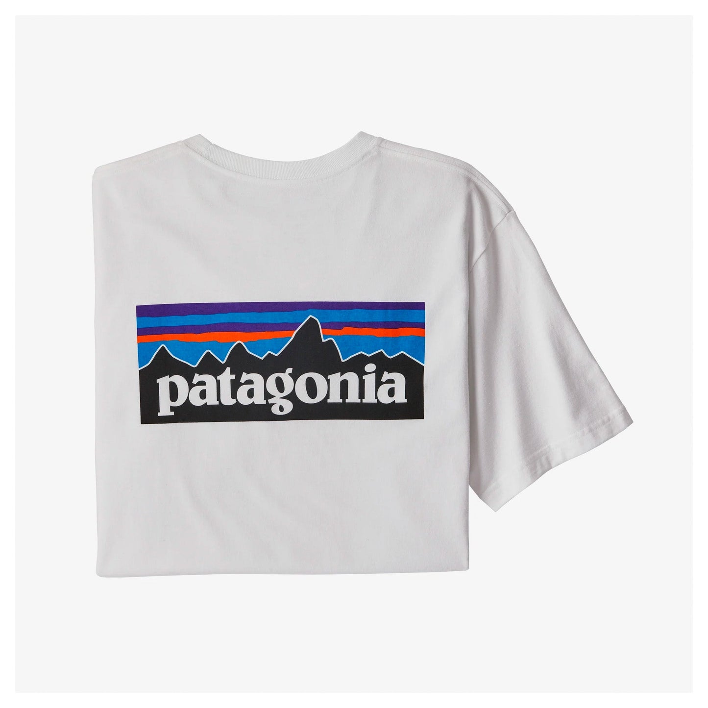 Patagonia Mens P-6 Logo Responsibili-Tee in White