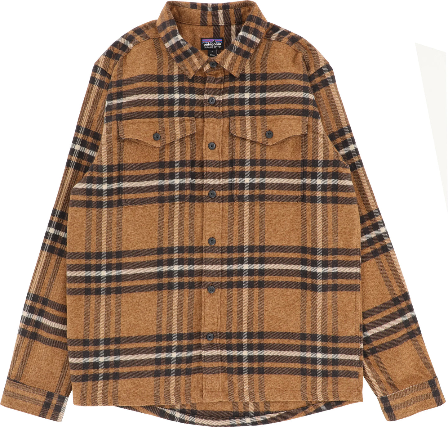 Patagonia Mens Fjord Flannel Shirt in Catch: Deer Brown