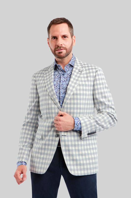 7 Downie Street Princeton Sportcoat in White Check