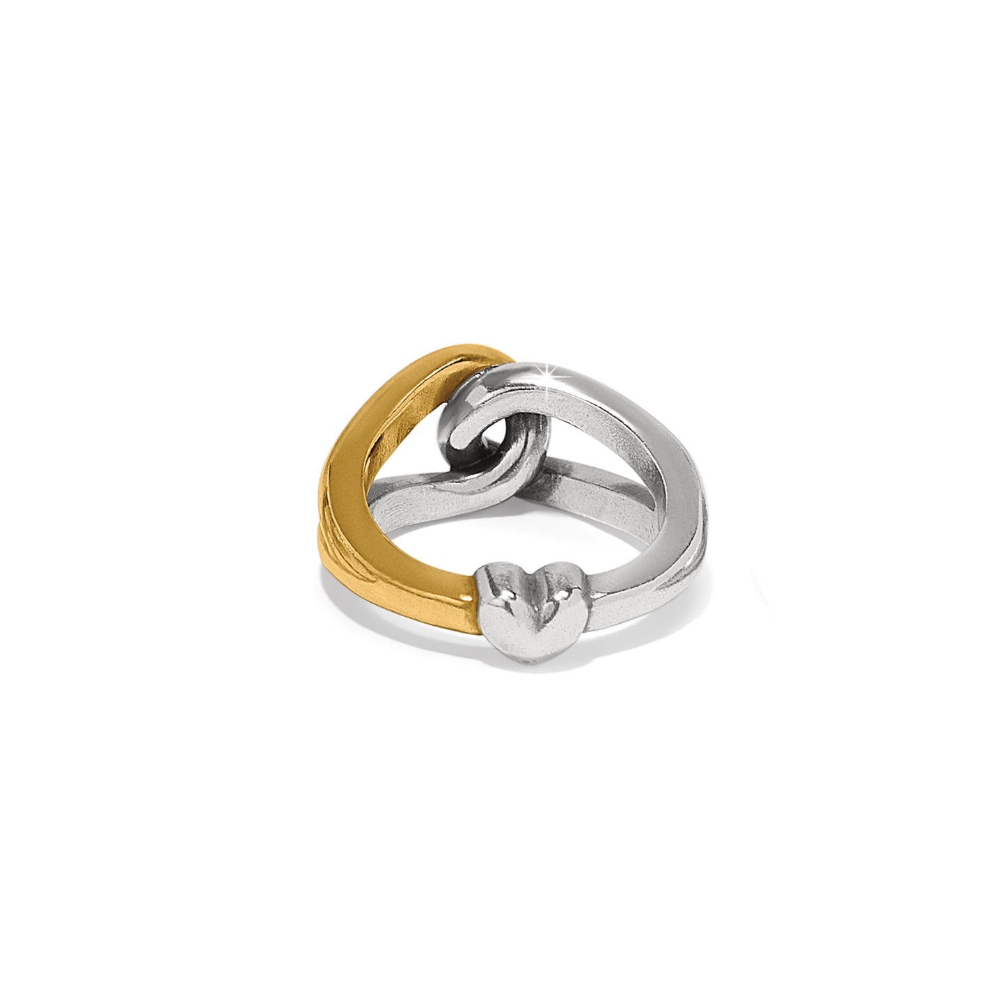 Womens Brighton Interlok Curve Two Tone Ring