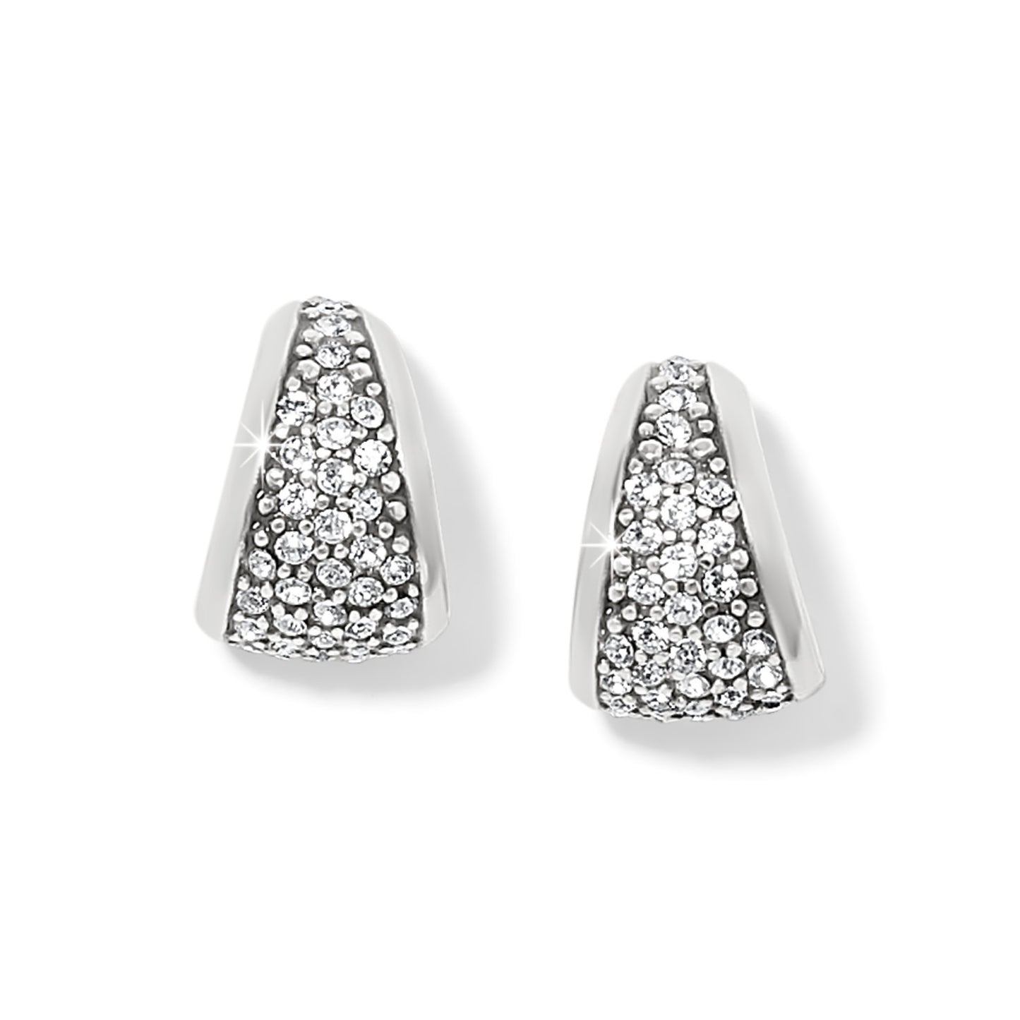 Womens Brighton Meridian Small Hoop Earrings in Silver