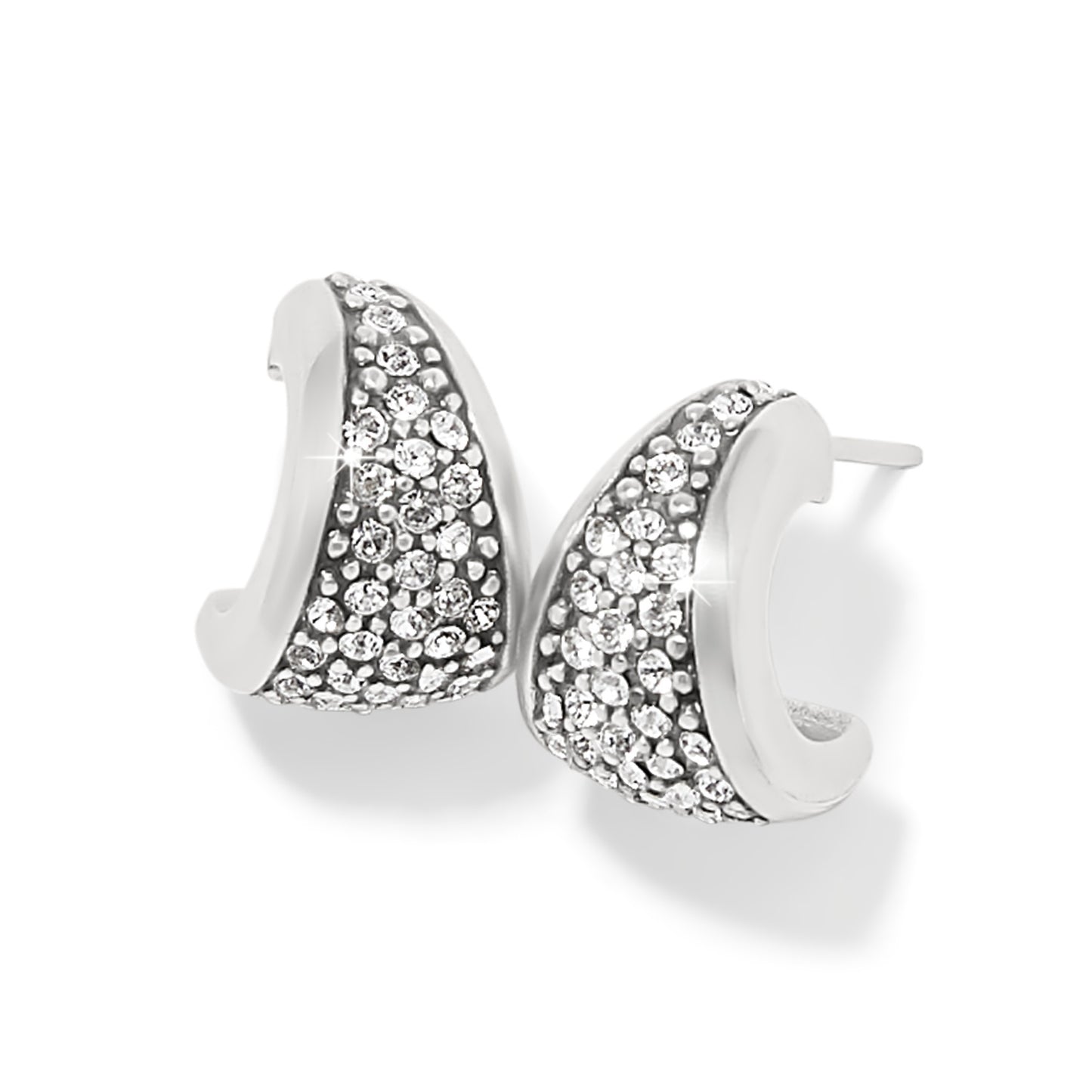 Womens Brighton Meridian Small Hoop Earrings in Silver