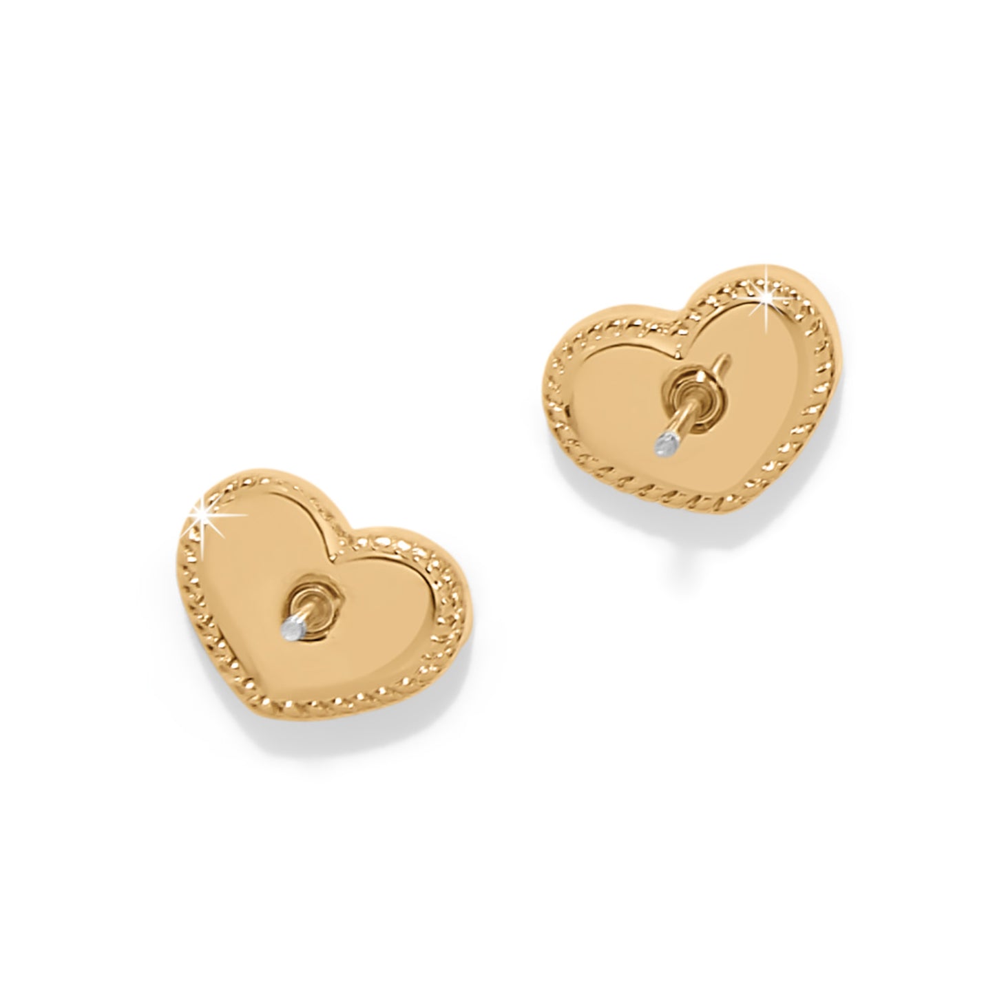 Womens Brighton Gold Illumina Celeste Heart Post Earrings
