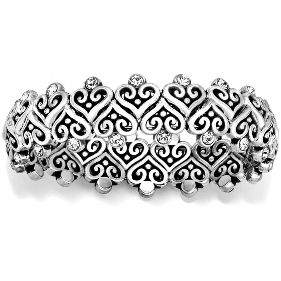 Womens Brighton Alcazar Heart Stretch Bracelet