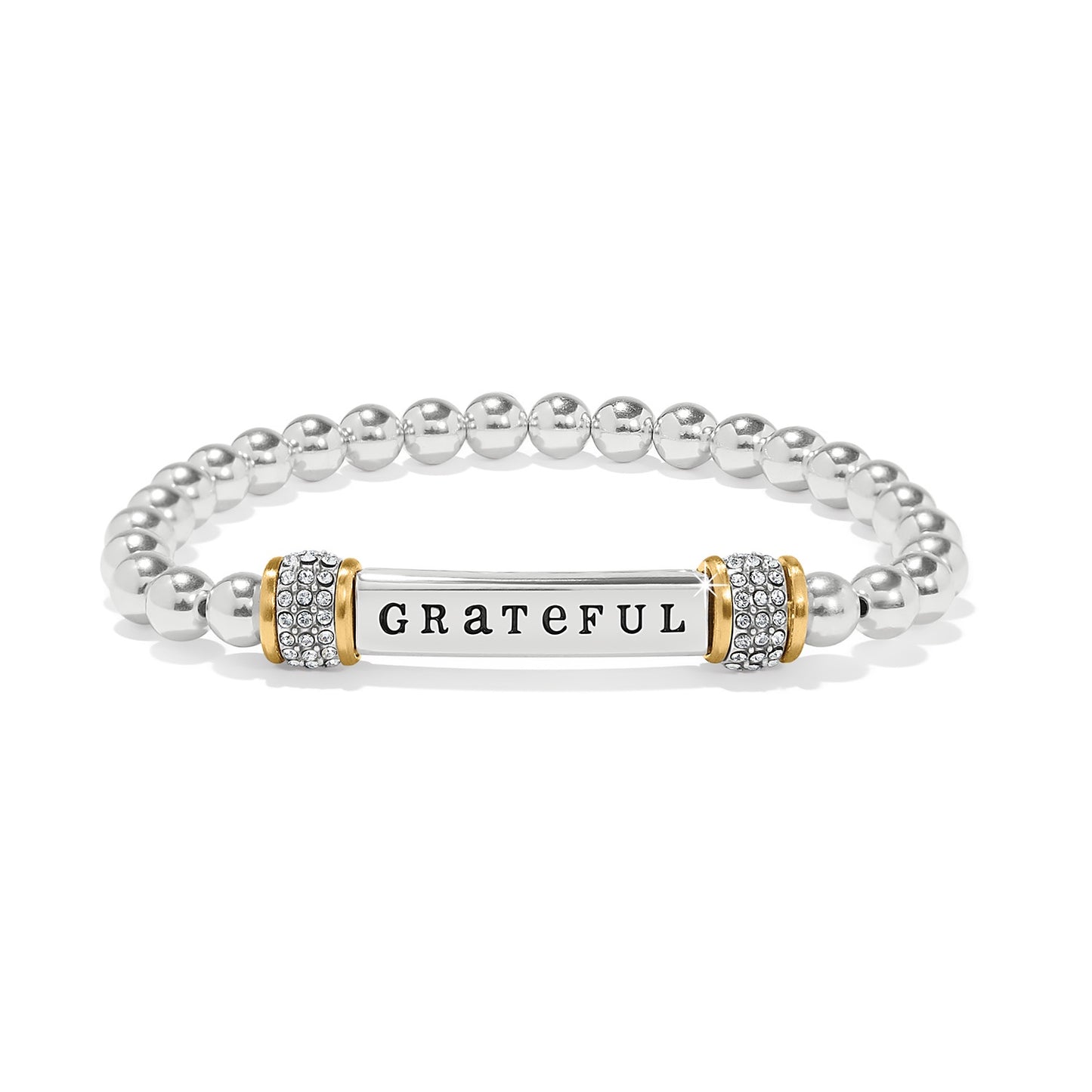 Womens Brighton Meridian Grateful Two Tone Stretch Bracelet