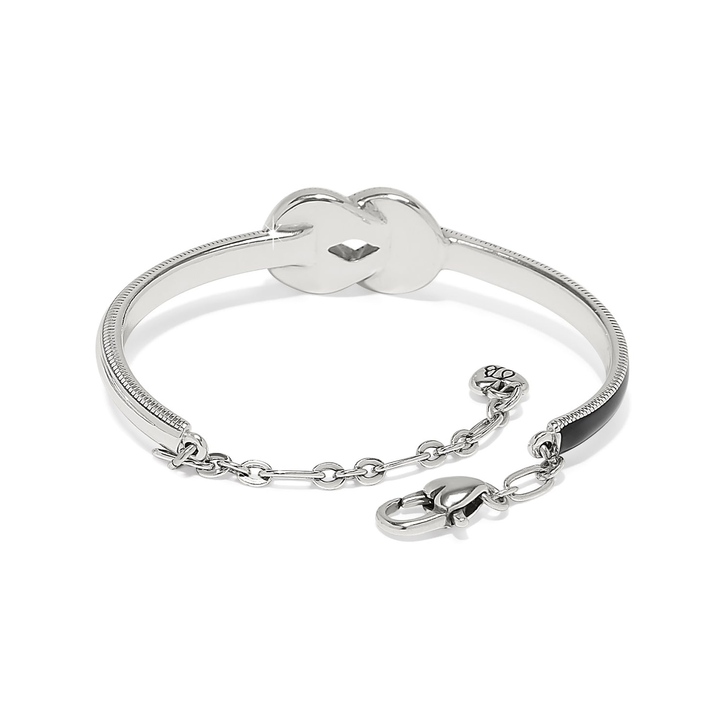 Womens Brighton Interlok Harmony Bar Bracelet in Silver/Black