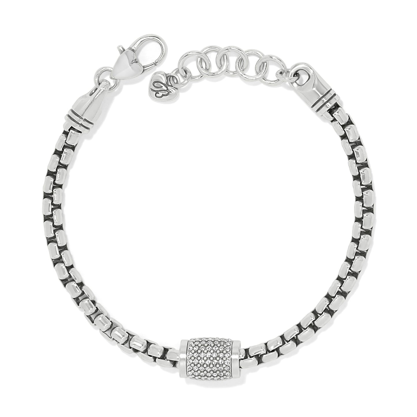 Womens Brighton Meridian Solis Station Bracelet in Silver