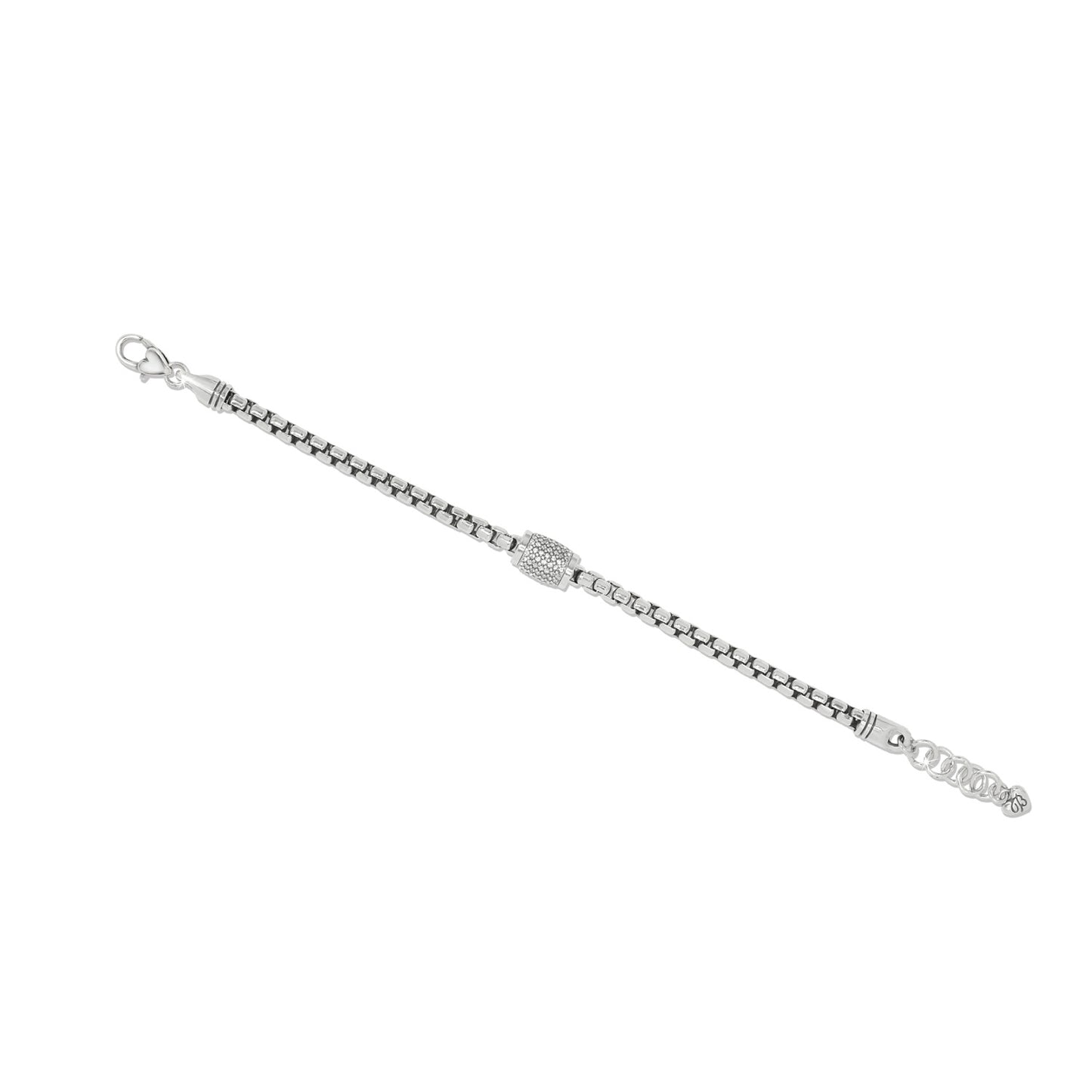 Womens Brighton Meridian Solis Station Bracelet in Silver