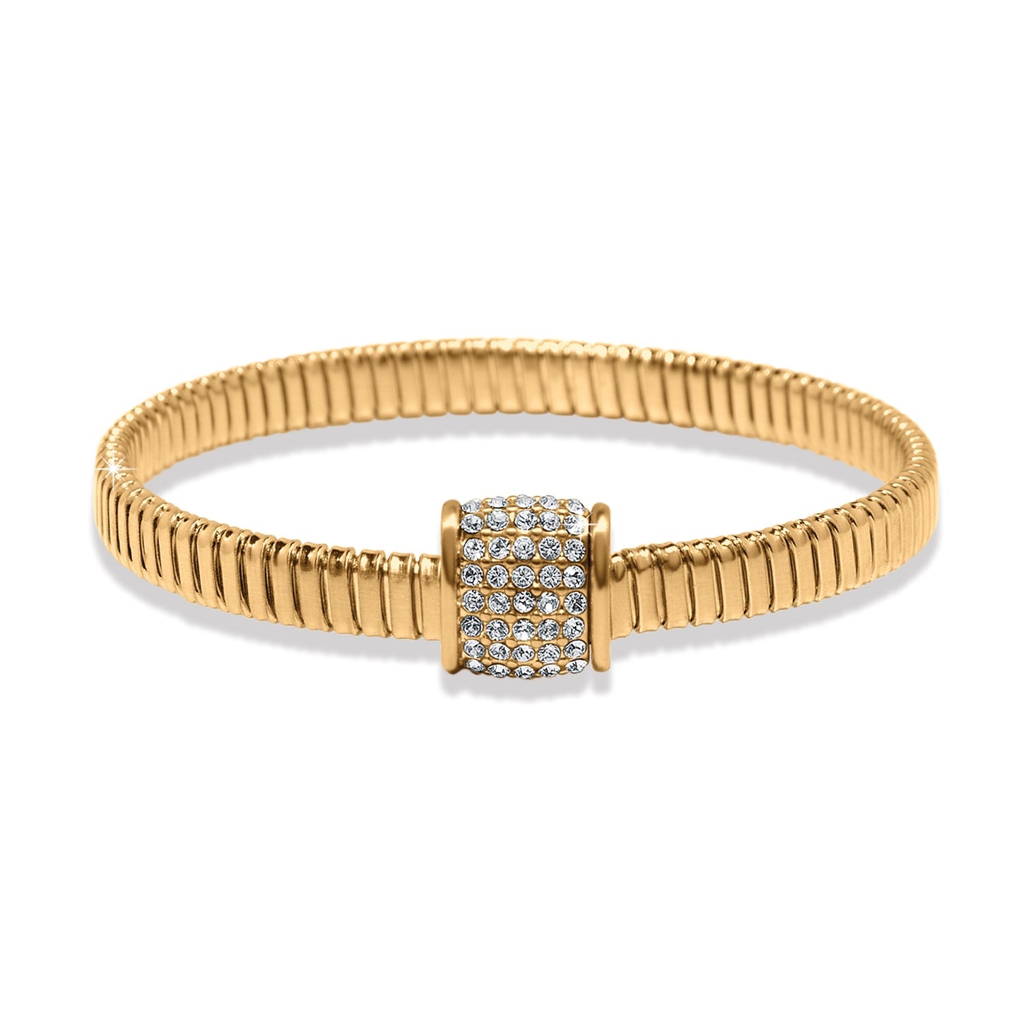 Womens Brighton Meridian Solis Spring Bracelet in Gold