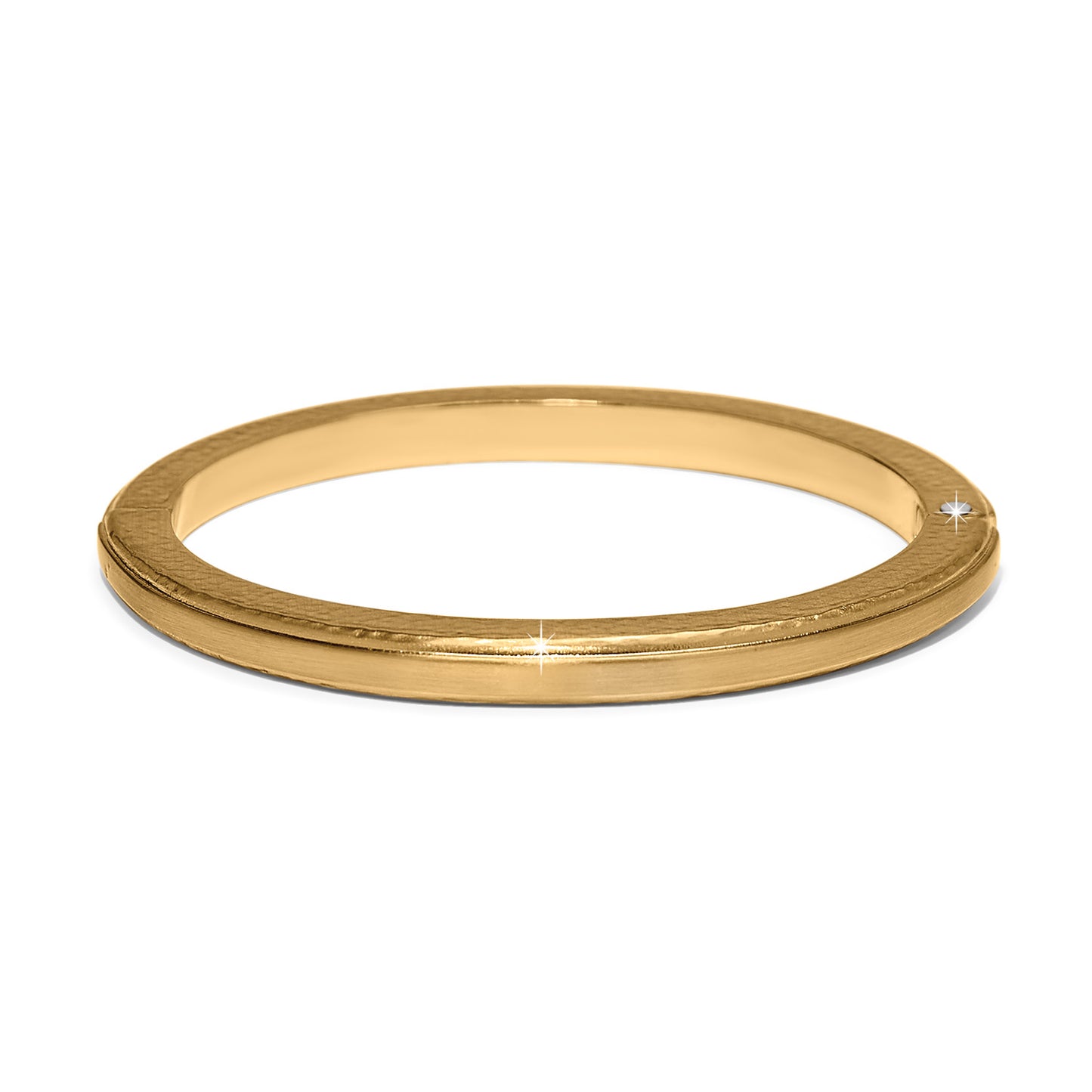Womens Brighton Meridian Orbit Hinged Bangle in Gold
