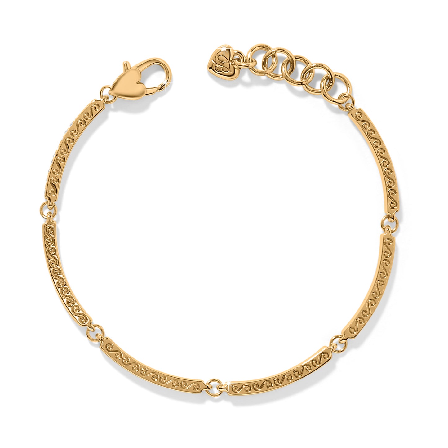 Womens Brighton Meridian Geo Bar Bracelet in Gold