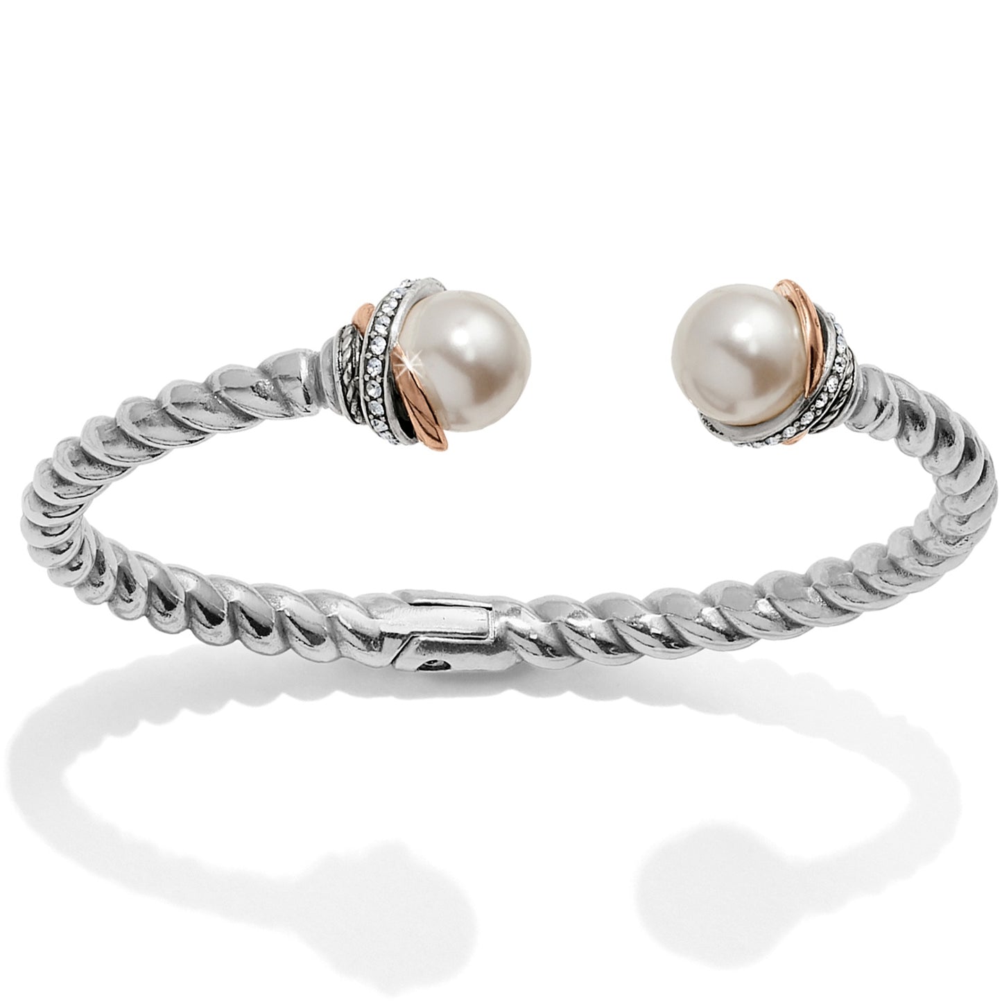 Womens Brighton Neptune's Rings Pearl Open Hinged Bangle
