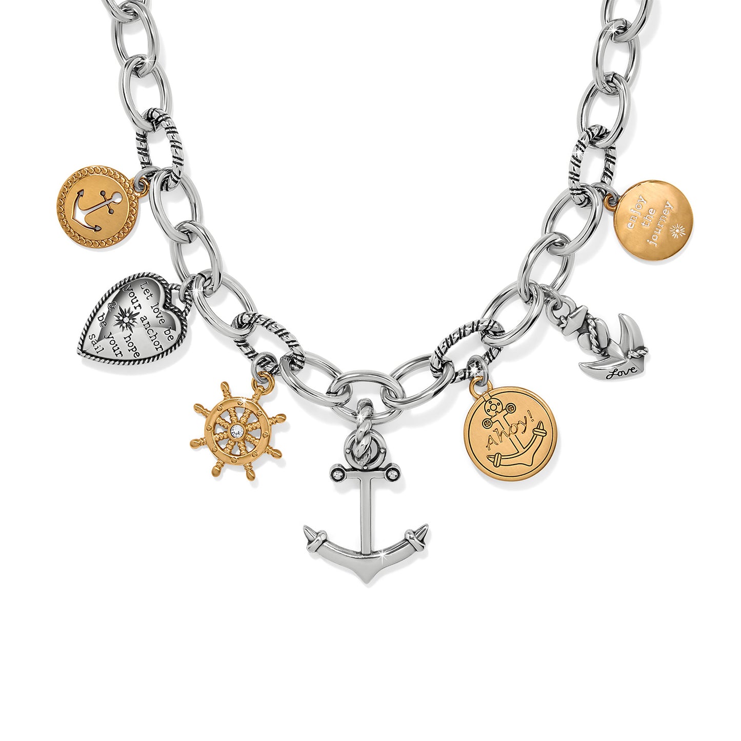 Womens Brighton Anchors Aweigh Necklace