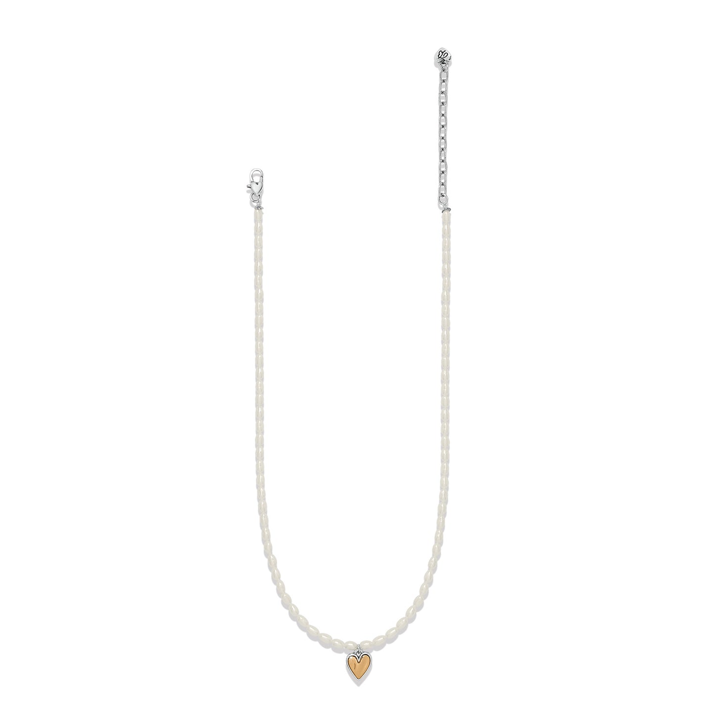 Womens Brighton Cascade Embrace Pearl Heart Necklace