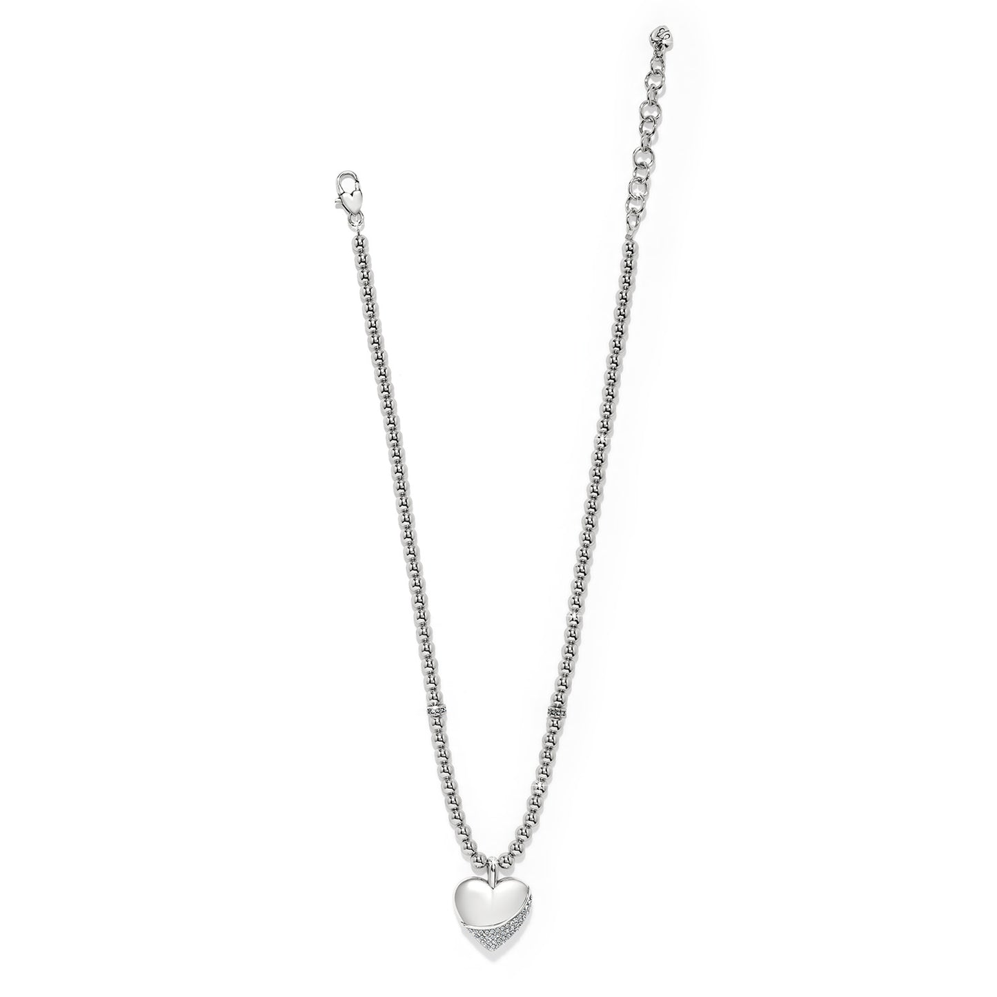 Womens Brighton Meridian Petite Wave Heart Necklace