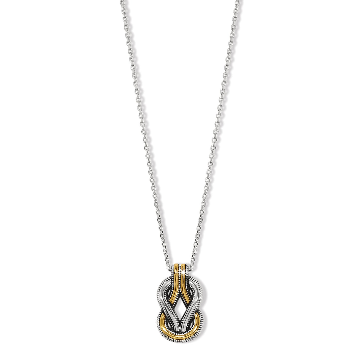 Womens Brighton Interlok Harmony Two Tone Necklace